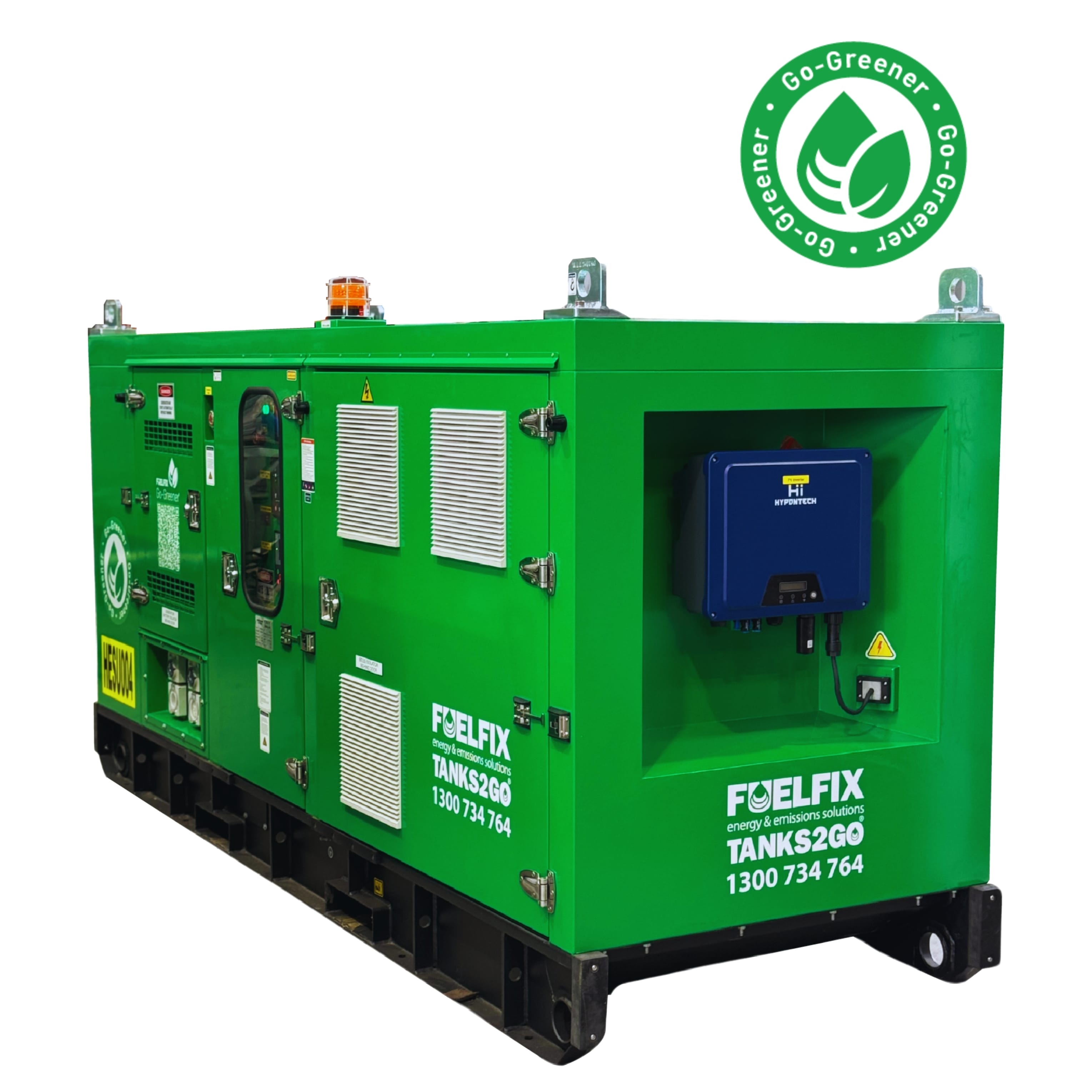 Hybrid Power System HESU30 featured image on white background with Go-Greener stamp logo